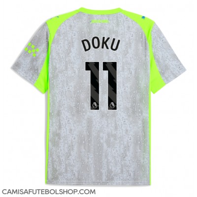 Camisa de time de futebol Manchester City Jeremy Doku #11 Replicas 3º Equipamento 2025-26 Manga Curta Camisa de time de futebol Manchester City Jeremy Doku #11 Replicas 3º Equipamento 2025-26 Manga Curta